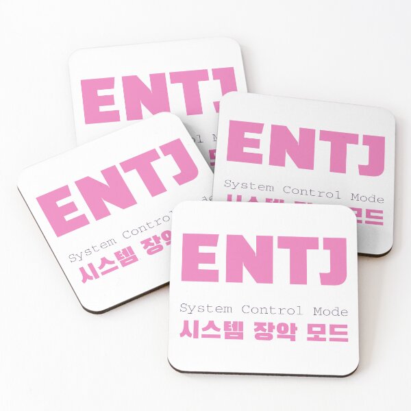 Item preview, ENTJ System Control Mode Korean Typography designed and sold by aikdreams.