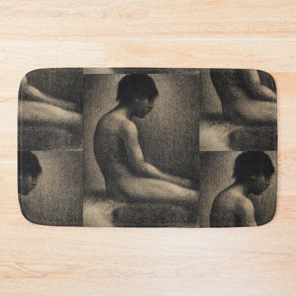Item preview, Seated Nude Study for Une Baignade by Georges Seurat: Neo Impressionist Poster designed and sold by artofuniverse.