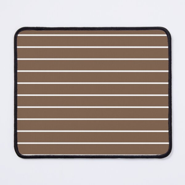 Item preview, Mocha And White horizontal Pinstripes Pattern designed and sold by pattern-archive.