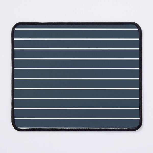 Item preview, Navy And White horizontal Pinstripes Pattern designed and sold by pattern-archive.