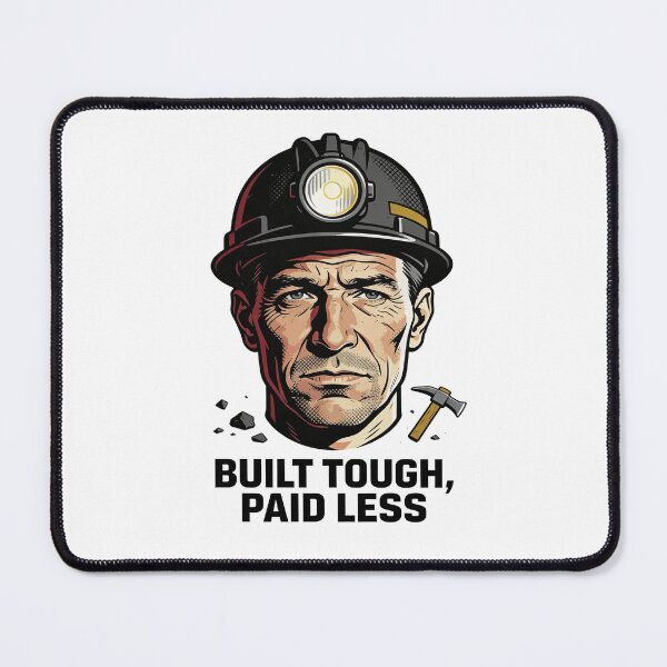 Item preview, Built Tough Paid Less Shirt – Blue Collar Worker Humor Design designed and sold by RoseRoma.