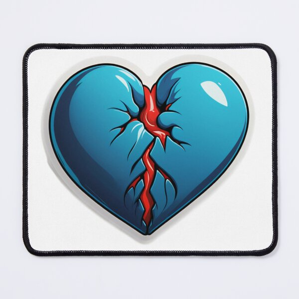Item preview, Red and Blue Heart Illustration designed and sold by tim tal.