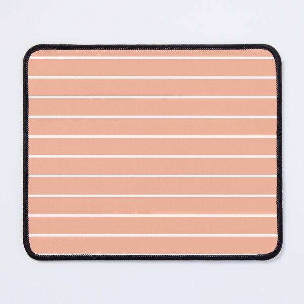 Item preview, Peach And White horizontal Pinstripes Pattern designed and sold by pattern-archive.