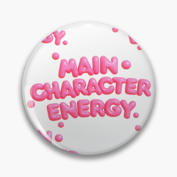 Item preview, Main Character Energy Bubble Typography designed and sold by tviyluv.