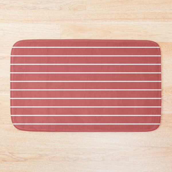 Item preview, Pastel Red And White horizontal Pinstripes Pattern designed and sold by pattern-archive.