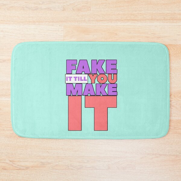 Item preview, Fake It Till You Make It - Modern Motivational Phrase - Success Mindset - Design designed and sold by AstronautMerch.