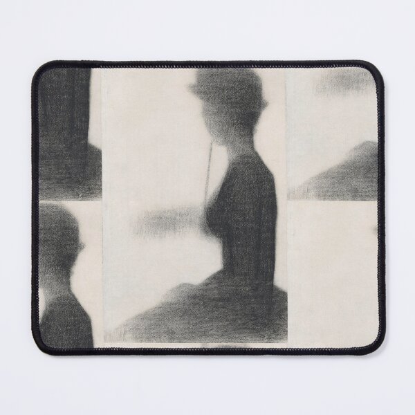 Item preview, Seated Woman With a Parasol by Georges Seurat: Minimalist Pointillist Poster designed and sold by artofuniverse.