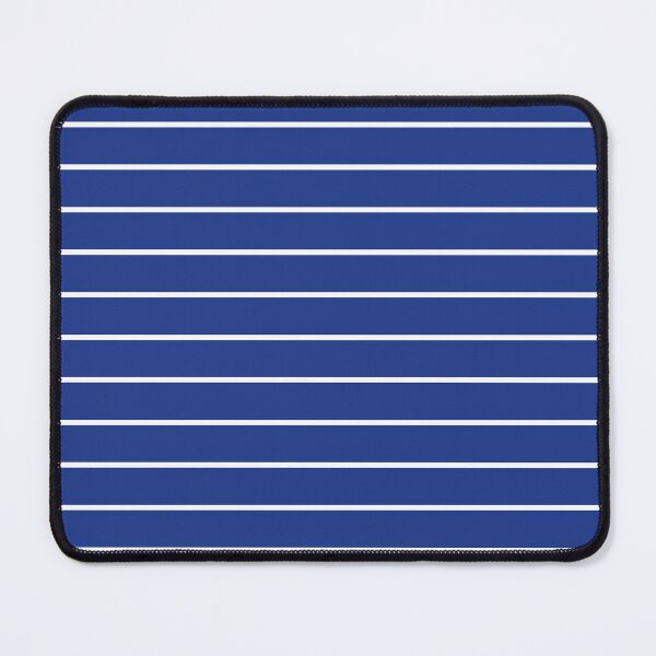 Item preview, Royal Blue And White horizontal Pinstripes Pattern designed and sold by pattern-archive.