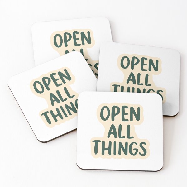 Item preview, Open All Things Typography Design | Minimal Positive Quote Aesthetic designed and sold by lilastonart.