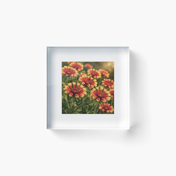 Item preview, Minimalist Fire in Bloom , Gaillardia Fanfare in Harmony #9 designed and sold by Helios Be. Lavsh.