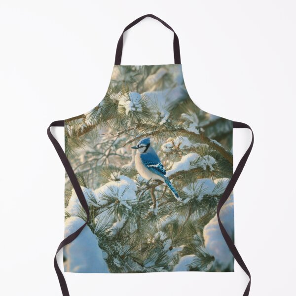Item preview, A Blue Jay darting in snowy pine branches, Birds in Motion designed and sold by CDC40.