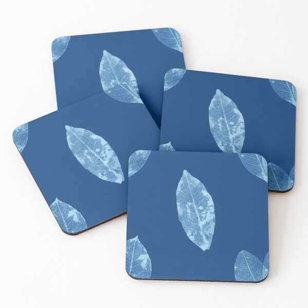 Item preview, Leaves I, Cyanotype Seamless Pattern, Blaudruck, Sunprint designed and sold by SWSandraWechner.