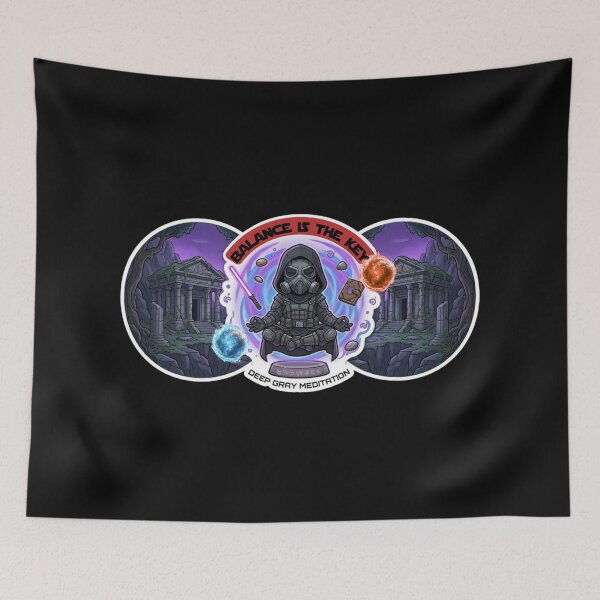 Item preview, Meditation - Gray Warrior Balance designed and sold by Rex Vox.