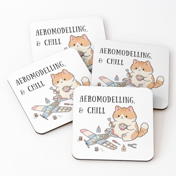 Item preview, Aeromodelling and Chill Fluffy Cat Kawaii Art designed and sold by Blupunk.