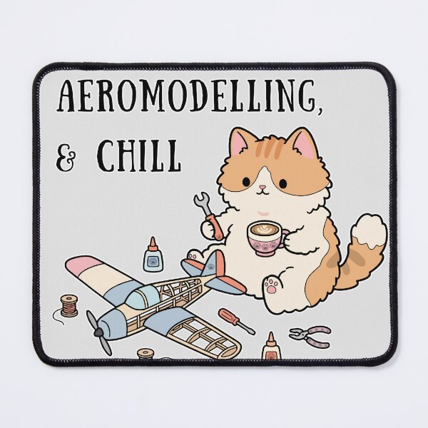 Item preview, Aeromodelling and Chill Fluffy Cat Kawaii Art designed and sold by Blupunk.
