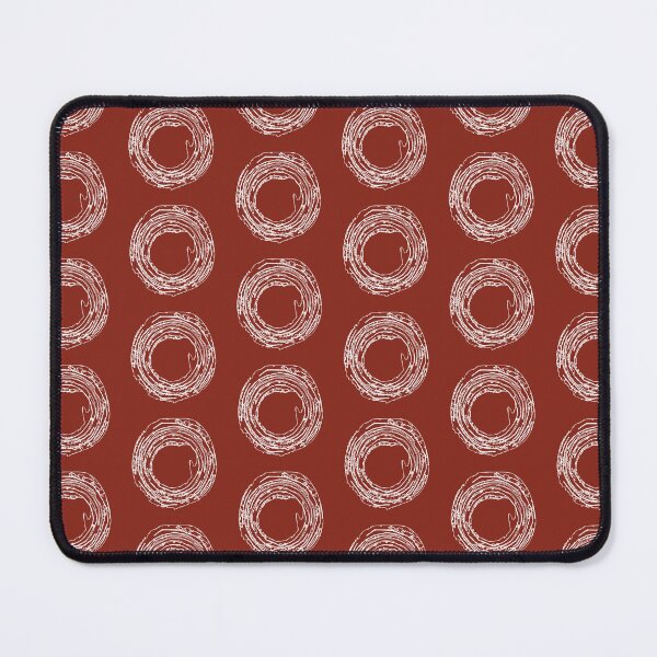 Item preview, Circle Pattern I, Line Drawing Symmetric Minimalist Aesthetic Design, Rusty Red designed and sold by SWSandraWechner.