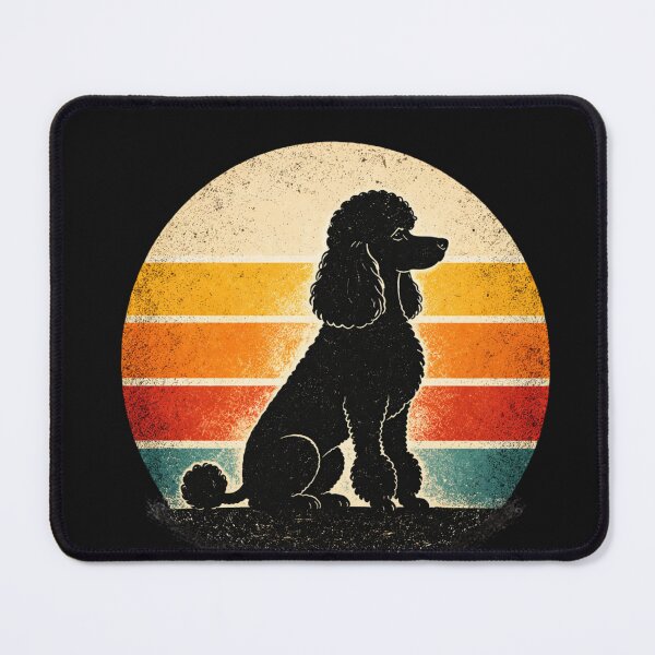 Item preview, Poodle Sunset Silhouette Retro Dog Lover Elegant Poodle Gift designed and sold by ZEBBEDE - Minimal Streetwear .