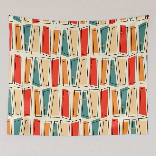 Item preview, Retro Geometric Mid Century Modern Pattern designed and sold by Vileprint.