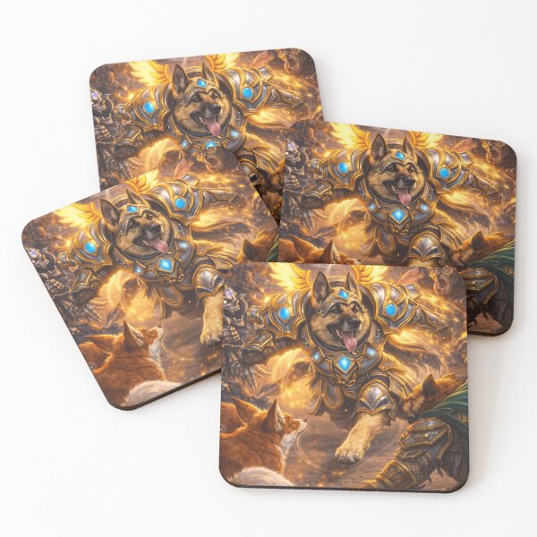 Item preview, Paladin Dog Protector – Epic Fantasy Warrior Inspired by a Loyal Companion designed and sold by Mirgonhood.