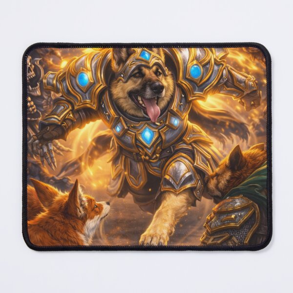 Item preview, Paladin Dog Protector – Epic Fantasy Warrior Inspired by a Loyal Companion designed and sold by Mirgonhood.