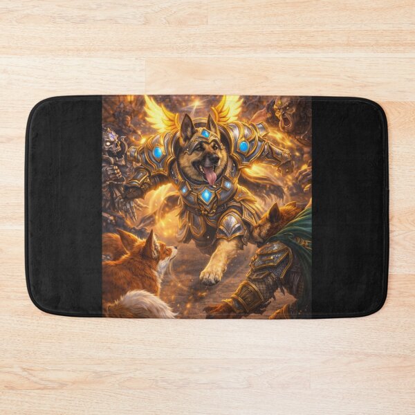 Item preview, Paladin Dog Protector – Epic Fantasy Warrior Inspired by a Loyal Companion designed and sold by Mirgonhood.