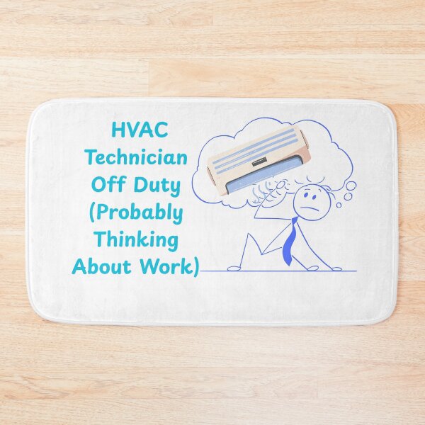 Item preview, HVAC Technician Off Duty (Still Thinking About Work) Funny HVAC Worker Humor Tee designed and sold by Anasalseady.