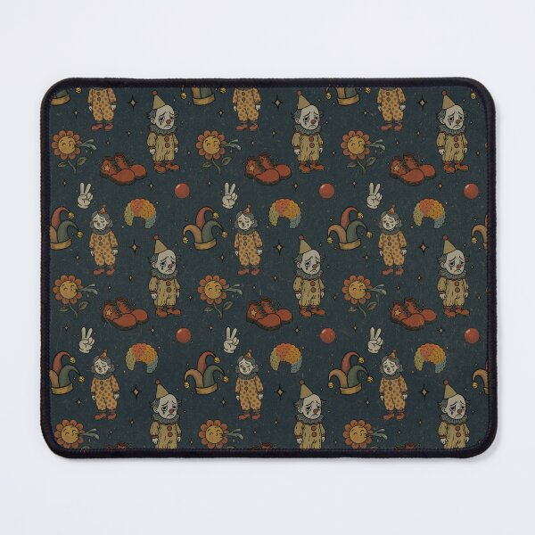 Item preview, Vintage Clowncore Seamless Pattern – Retro Circus designed and sold by LaPolilladPapel.