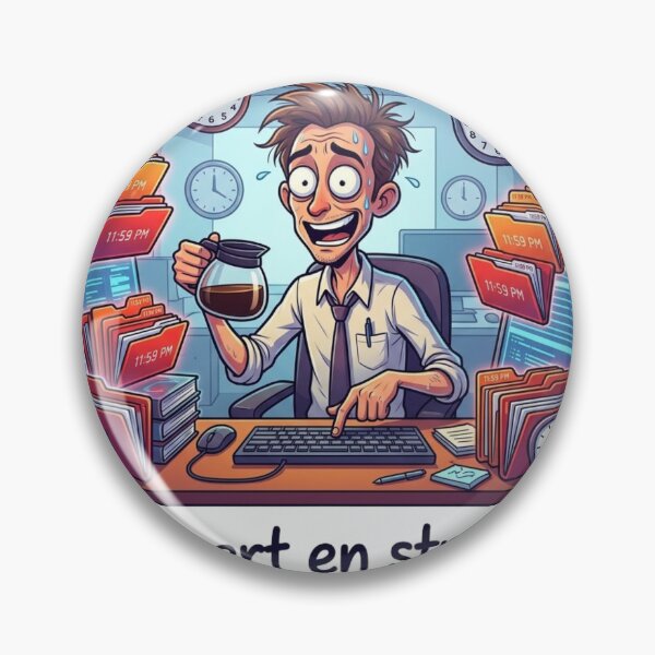 Item preview, Stress Expert and Last-Minute Humor designed and sold by GZMERCH.