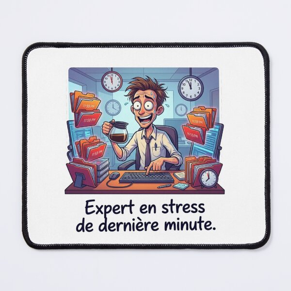Item preview, Stress Expert and Last-Minute Humor designed and sold by GZMERCH.