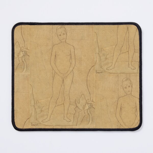 Item preview, Study After the Models by Georges Seurat: Neo Impressionist Figure Poster designed and sold by artofuniverse.