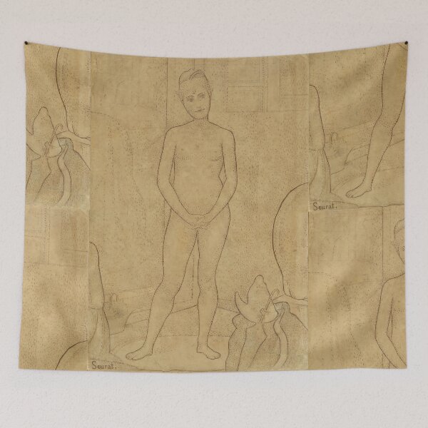 Item preview, Study After the Models by Georges Seurat: Neo Impressionist Figure Poster designed and sold by artofuniverse.