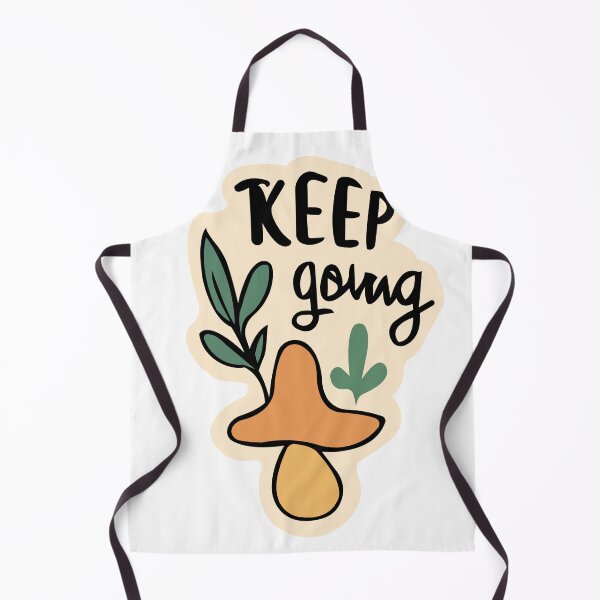 Item preview, Keep Going Motivational Design – Cute Mushroom & Botanical Illustration, Aesthetic Positive Quote designed and sold by lilastonart.