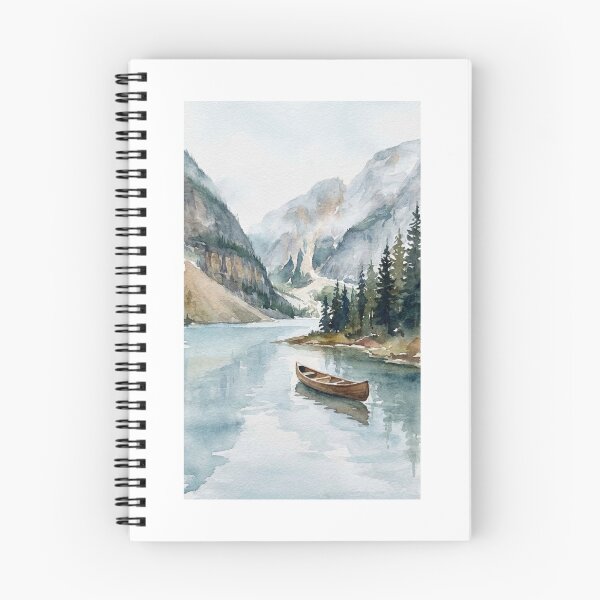 Item preview, Quiet Mountain View with river and boat designed and sold by carlsmart1.