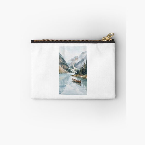 Item preview, Quiet Mountain View with river and boat designed and sold by carlsmart1.