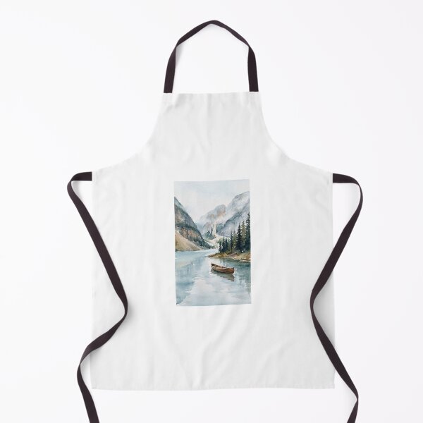 Item preview, Quiet Mountain View with river and boat designed and sold by carlsmart1.