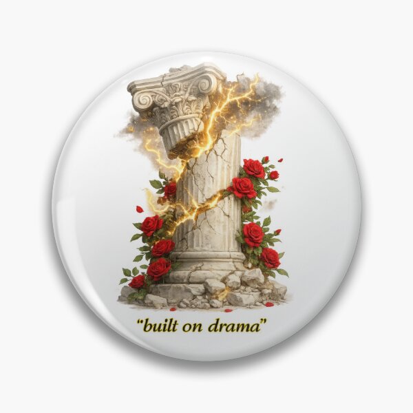 Item preview, Built on Drama Greek Column Roses designed and sold by jgvisualarts.