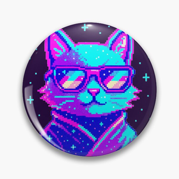 Item preview, RETRO SPACE CAT *ੈ✩‧₊˚  designed and sold by CitizenUFO ♥︎*ੈ✩.
