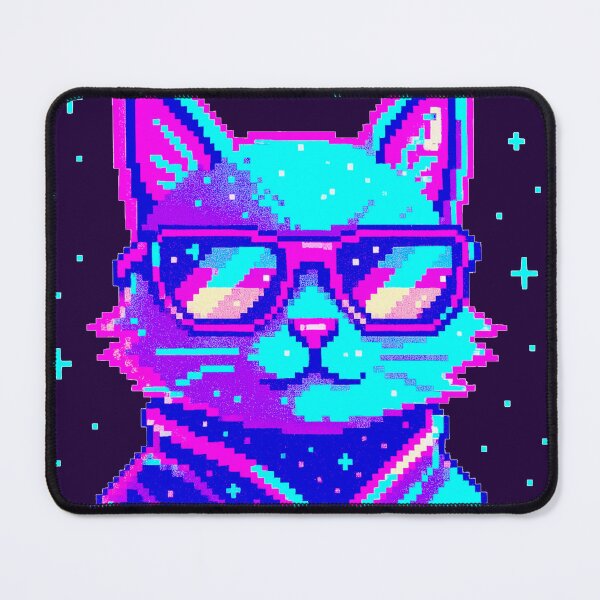 Item preview, RETRO SPACE CAT *ੈ✩‧₊˚  designed and sold by CitizenUFO ♥︎*ੈ✩.