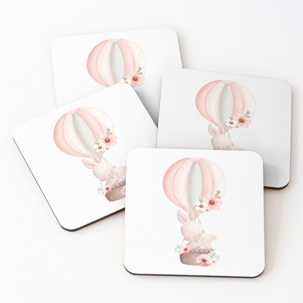 Item preview, Easter Mom and Baby Rabbit with Balloon - Adorable Spring Bunny Gift designed and sold by FuzionRaptor.