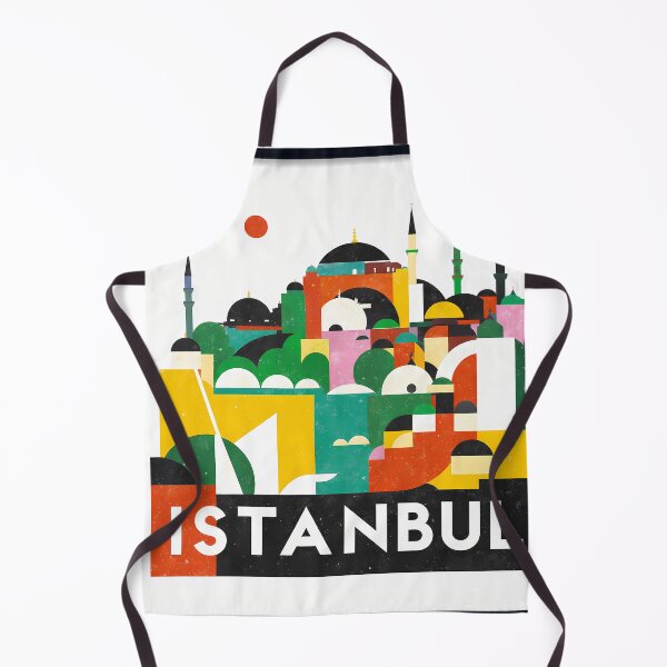 Item preview, Istanbul Abstract Modern Cityscape Collage designed and sold by OzzFrequency.