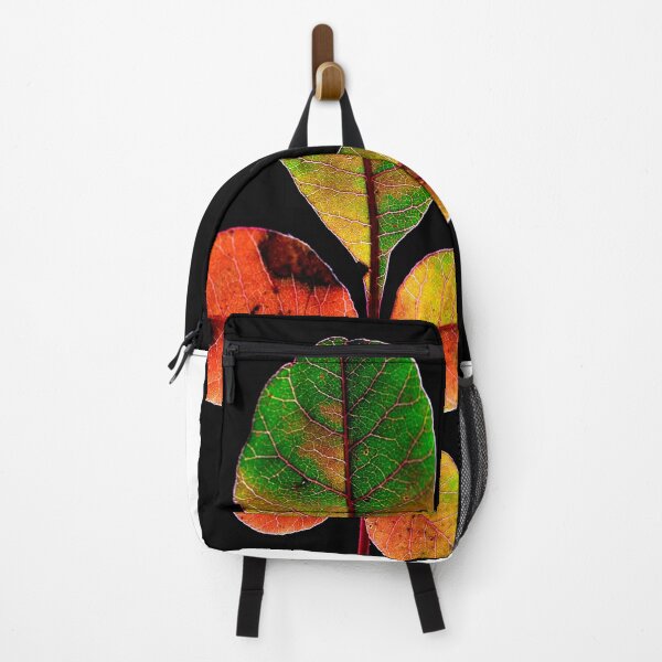 Item preview, Colorful Autumn Leaf on Black Background – Minimal Nature designed and sold by onubi.