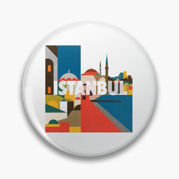 Item preview, Istanbul Abstract Modern Cityscape Collage designed and sold by OzzFrequency.