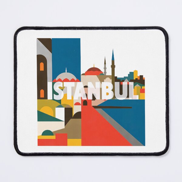 Item preview, Istanbul Abstract Modern Cityscape Collage designed and sold by OzzFrequency.