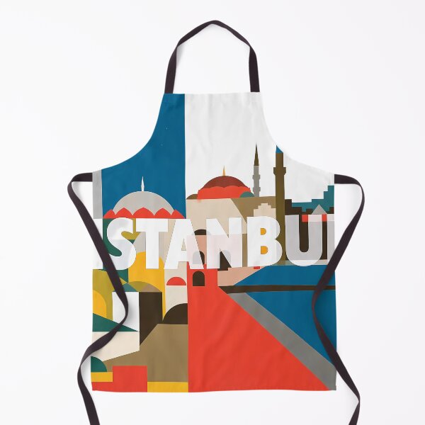 Item preview, Istanbul Abstract Modern Cityscape Collage designed and sold by OzzFrequency.