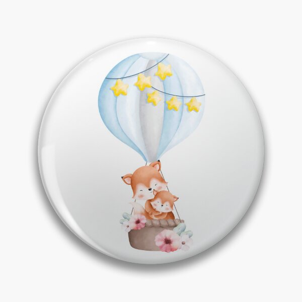 Item preview, Easter Mom and Baby Fox with Balloon - Adorable Spring Fox Animal Gift designed and sold by FuzionRaptor.