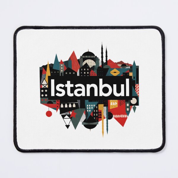 Item preview, Istanbul Abstract Modern Cityscape Collage designed and sold by OzzFrequency.