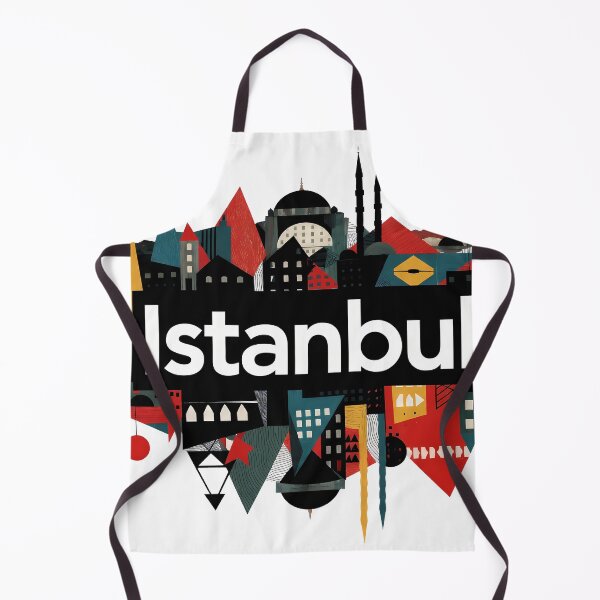 Item preview, Istanbul Abstract Modern Cityscape Collage designed and sold by OzzFrequency.