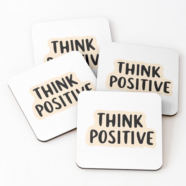 Item preview, Think Positive Design | Cute Minimal Floral Positive Quote Illustration  designed and sold by lilastonart.