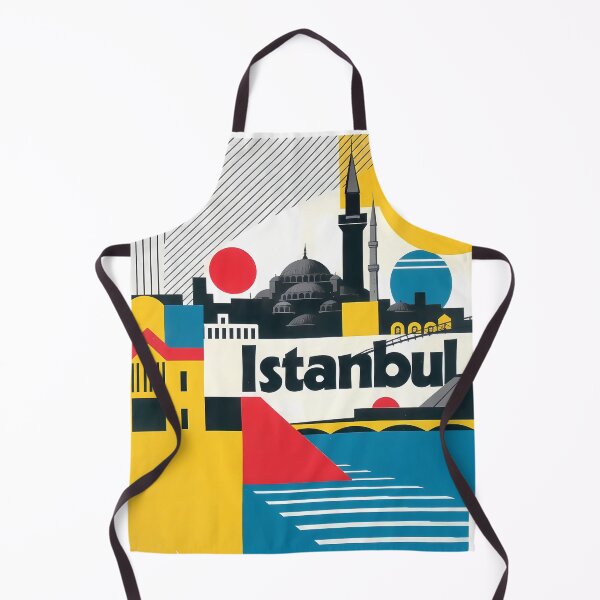 Item preview, Istanbul Abstract Modern Cityscape Collage designed and sold by OzzFrequency.