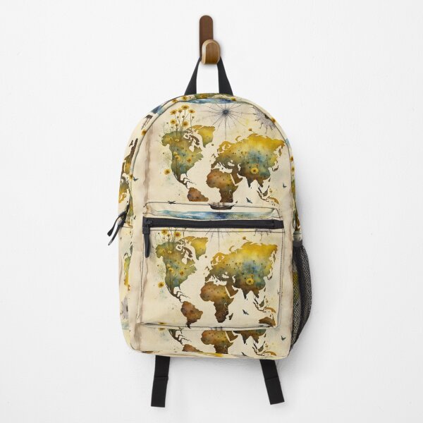 Item preview, Beautiful old map, landscape, mountains, lake, trees, ocean, sailing designed and sold by Coolparrotgirl.